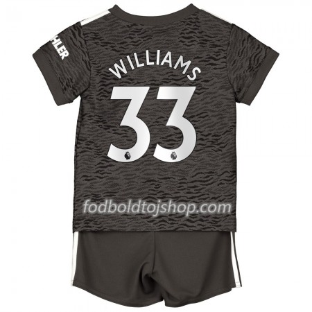 Manchester United Williams 33 Børn Udebane Fodboldsæt 2020-21 S/S (+ Korte bukser)